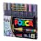 Uni POSCA PC-5M 8-Color Medium Tip Metallic Paint Marker Set